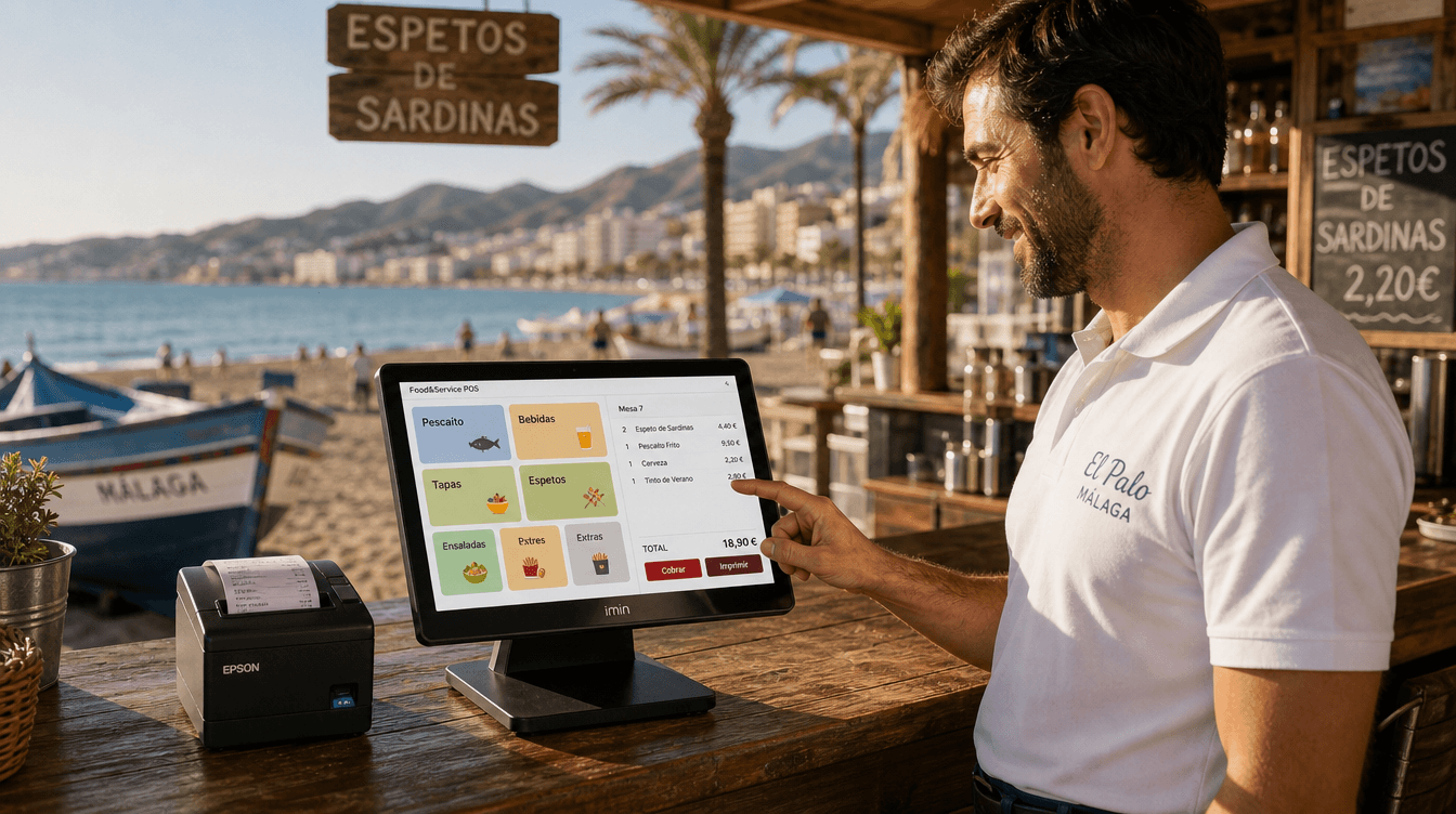 TPV para hostelería en Málaga: guía para bares, restaurantes y chiringuitos